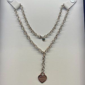 Return to Tiffany Heart Tag Chain Link Necklace